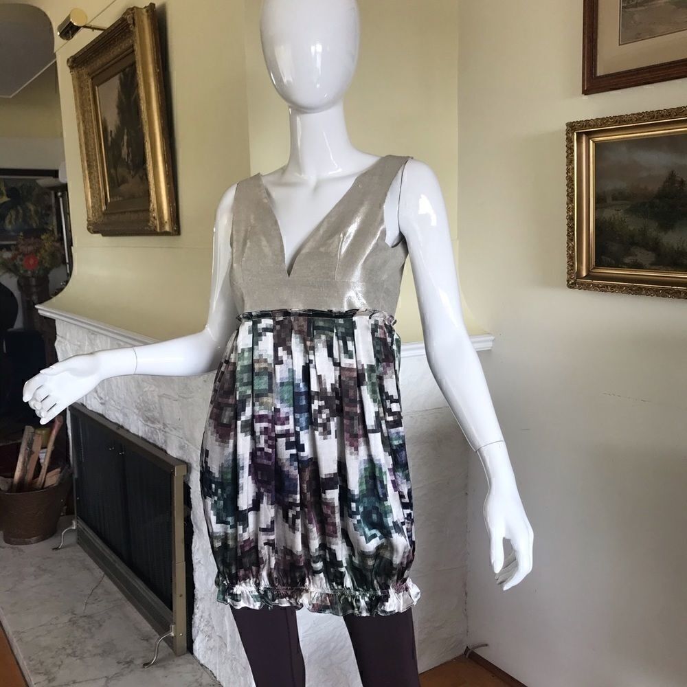 The Penniless Fashionista Silk Mini Dress - Picture 2 of 10
